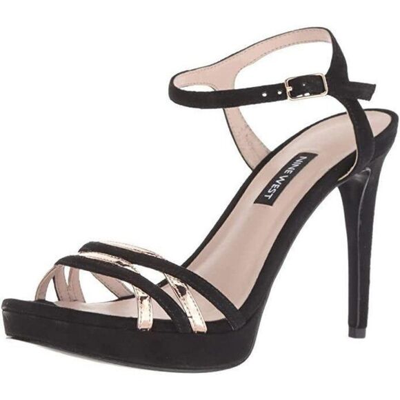 Size 10M Nine West Quicklime Suede Heeled Sandal - Picture 1 of 1